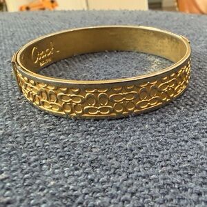 Coach Textured Gold Bracelet